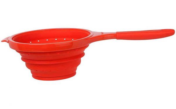 DEXAS Друшляк Поп Стрейнер складний силіконовий 20см (червоний) 6шт/пак