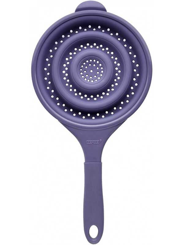 DEXAS Друшляк Поп Стрейнер складний силіконовий 20см (фіолетовий) 6шт/пак