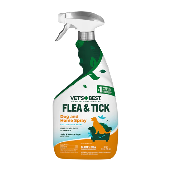 VET`S BEST Natural Flea & Tick Home Spray 945 мл