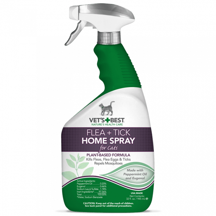 VET`S BEST Flea&Tick Home Spray for Cats 945 мл