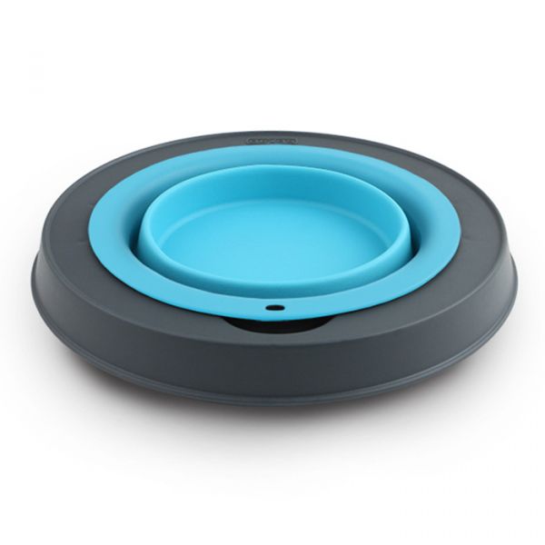 DEXAS Миска одинарна Сінгл Фідер на складній підставці-мала 360 мл (блак.)