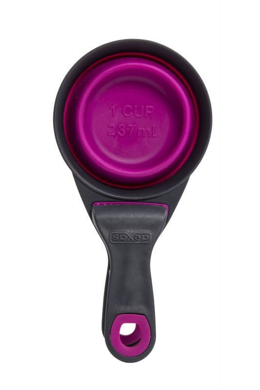 DEXAS Мірний стакан складний на кліпсі Кліп Скуп середній 240 мл (пурпурний)