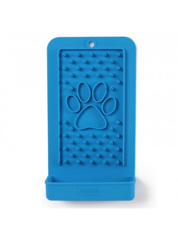 DEXAS Килимок силіконовий для ласощів і лизання вертикальний (блакитний)