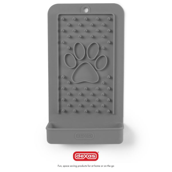 DEXAS Килимок силіконовий для ласощів і лизання вертикальний (світло сірий)