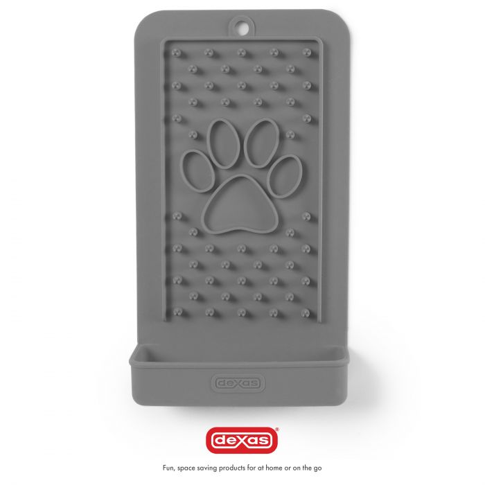 DEXAS Килимок силіконовий для ласощів і лизання вертикальний (світло сірий)