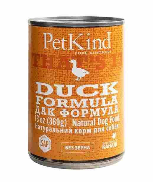 PETKIND ДАК ФОРМУЛА консерва монопротеїн д/собак з качкою 369 г