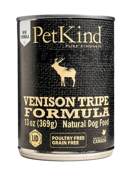 PETKIND ВЕНІСОН ТРАЙП ФОРМУЛА консерва д/собак з яловичиною/рубцем/олениною 369 г