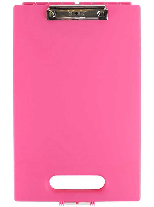 DEXAS Кліпкейс-1 Папка-Кейс -Планшет з кліпсою А4  (рожевий)