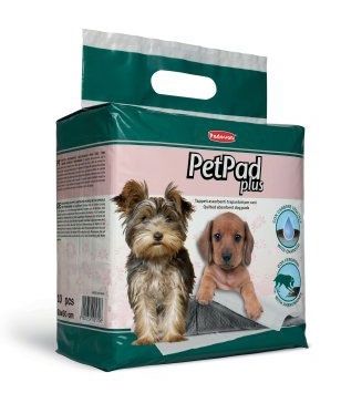 Pet Pad Plus 60x60 см 10 шт/Пелюшки 5 шарові з акт. вугіл. та фером. д/тварин PADOVAN