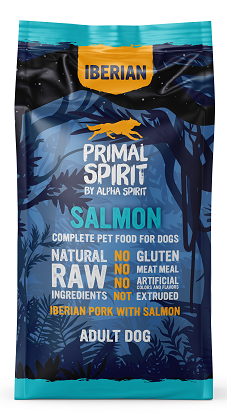 PRIMAL SPIRIT IBERIAN SALMON DOG/Повнораціонний корм д/собак Іберіан Салмон 12 кг