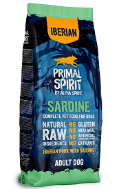 PRIMAL SPIRIT IBERIAN SARDINE DOG FOOD/Повнораціонний корм д/собак Іберіан Сардина 12кг