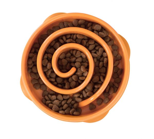 Миска-лабіринт д/собак Аутвард Хаунд Фан Фідер Вир серед. оранж.арт oh51004