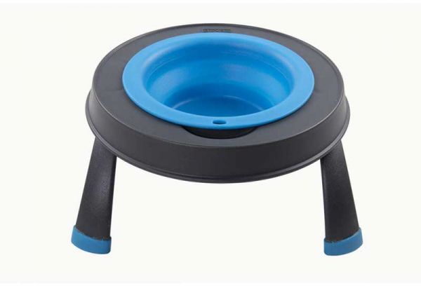 DEXAS Миска одинарна Сінгл Фідер на складній підставці-велика 960 мл (блакитна)