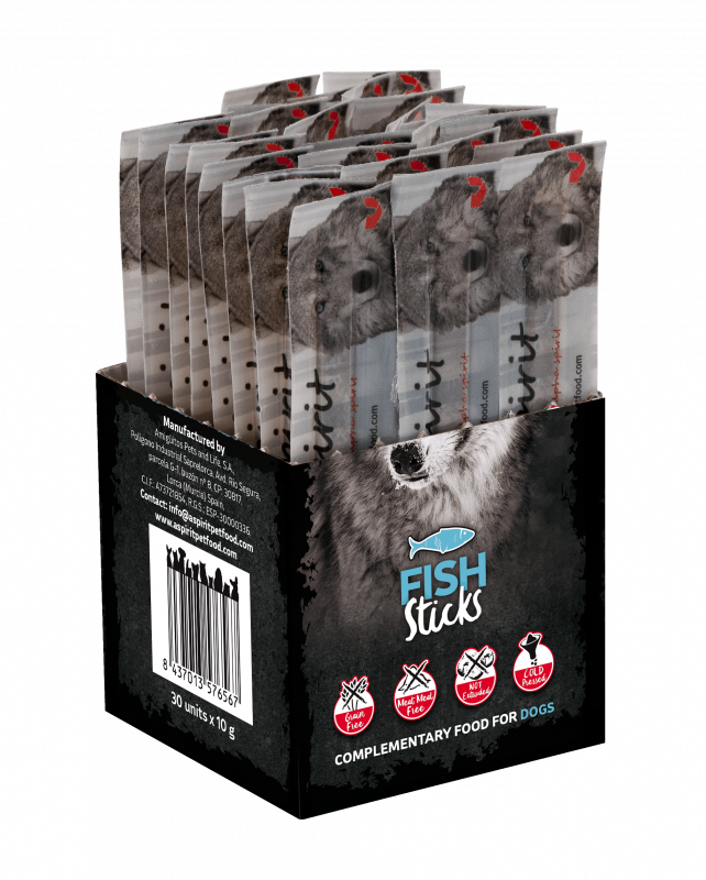 AS DOG Sticks Fish (н/в ласощі з риби, палички 30шт) 300г (х56)