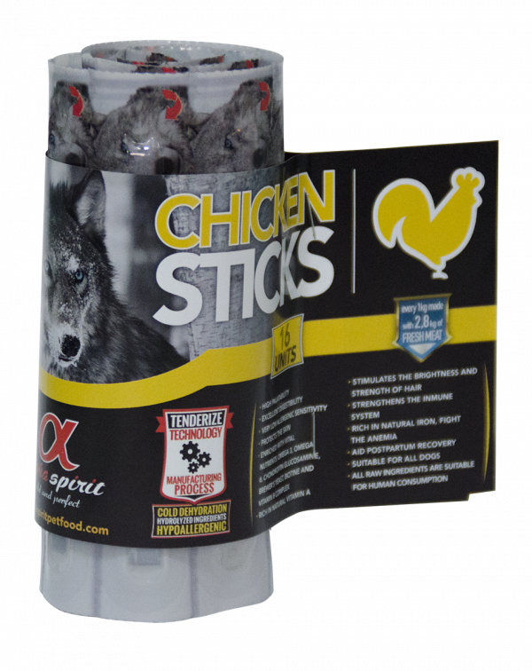 AS DOG Sticks Chicken (н/в ласощі з курятини, палички 16шт) 160г (х12)