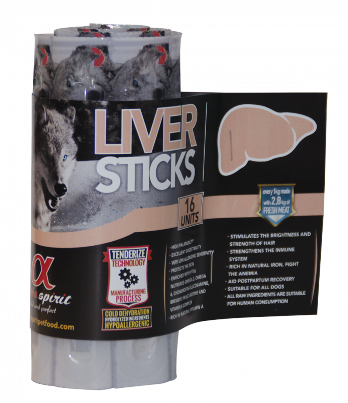 AS DOG Sticks Liver (н/в ласощі з печінки, палички 16шт) 160г (х12)