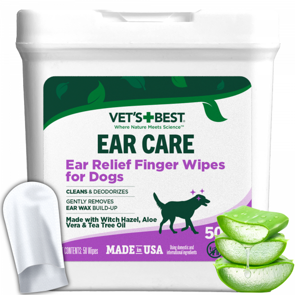 VET`S BEST Ear Relief Finger Wipes (50 шт)