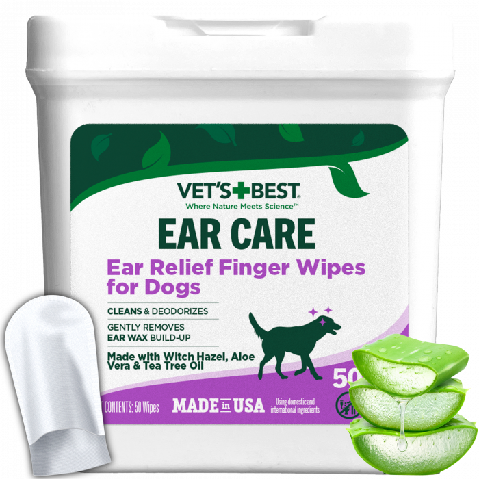 VET`S BEST Ear Relief Finger Wipes (50 шт)