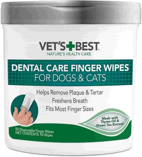 VET`S BEST Dental Care Finger Wipes (50 шт)