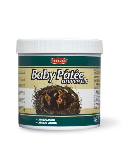 BABY Patee universelle 250g/Корм д/пташенят зерноїдних птахів Падован Бейбі Пате Універсале 250г