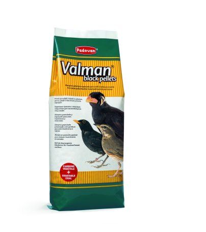 Valman Black pellets 1kg/Корм д/комахоїдних птахів, майнів і др. Валман Блек Пеллетс 1кг