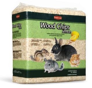 Wood chips lemon 1kg/Гігієнічний наповнювач Падован Вуд чіпс лемон 14л/1 кг