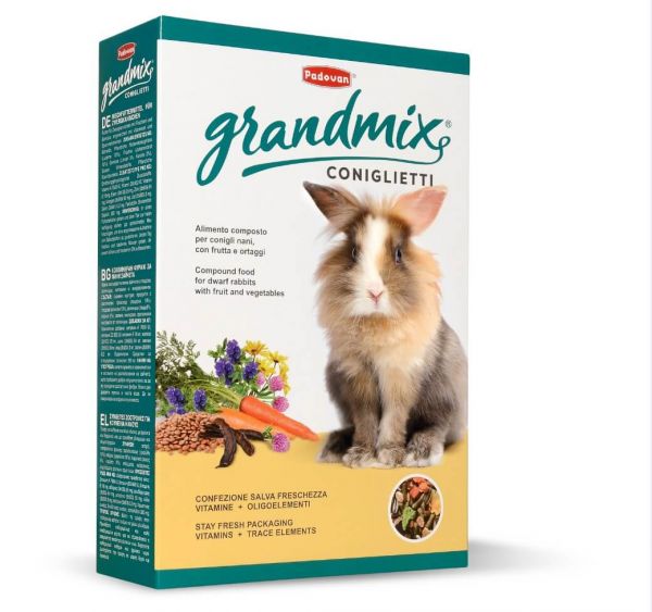 GrMix coniglietti 850g/Корм д/дек. кролів Падован ГрандМікс Коніглієтті 850г