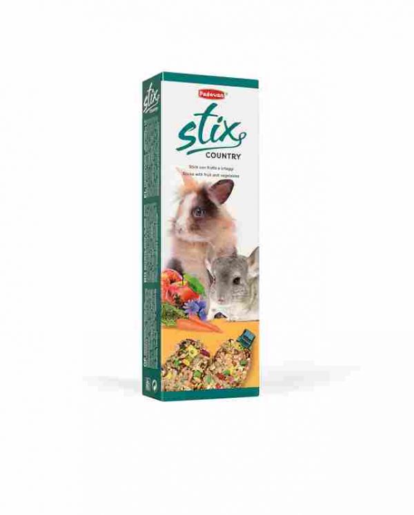 Stix country con/cav/Ласощі Стікс д/мор.свинок/кролів Падован Кантрі 100 г