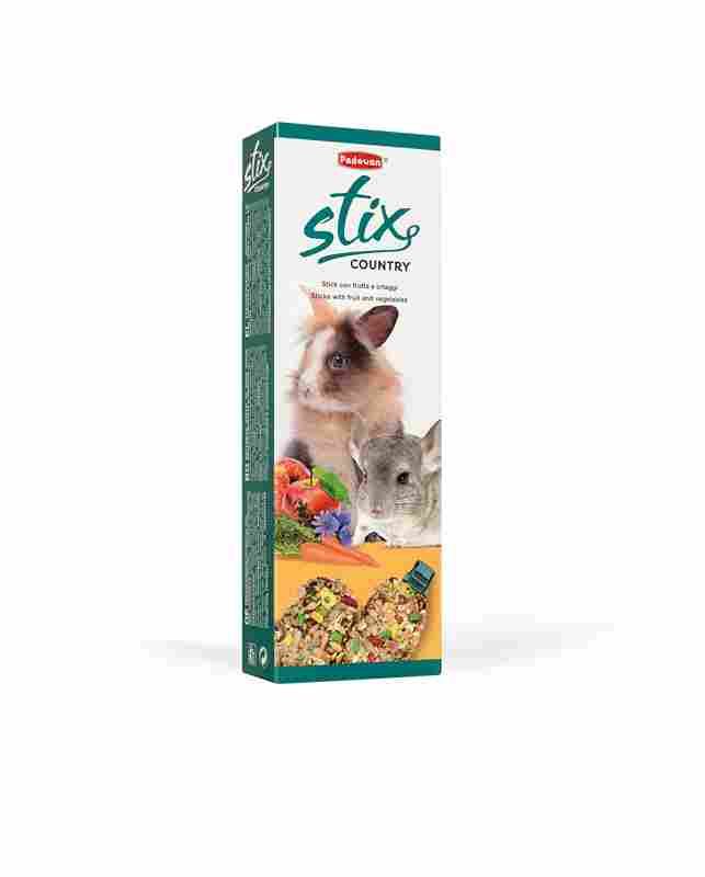 Stix country con/cav/Ласощі Стікс д/мор.свинок/кролів Падован Кантрі 100 г