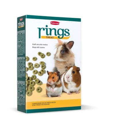 Rings with Lucerne 150g/Корм д/гризунів Падован Рінгз віз Люцерне