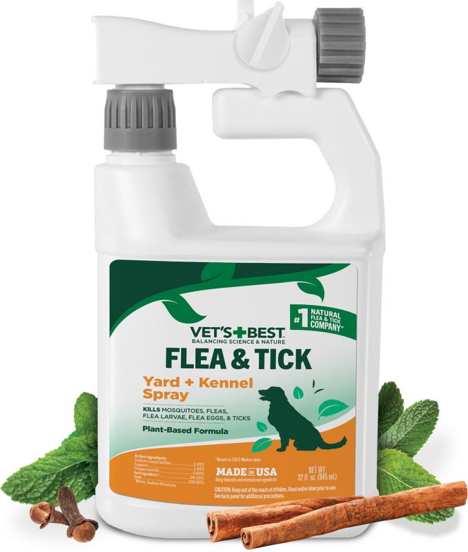 VET`S BEST Flea & Tick Yard and Kennel Spray 945 мл