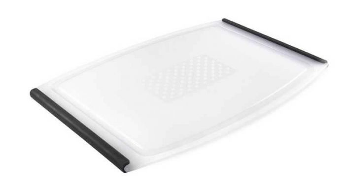 DEXAS Дошка для нарізання Гріпп&Карв антиковзна 25х36 см (білий/сірий) 6шт/пак