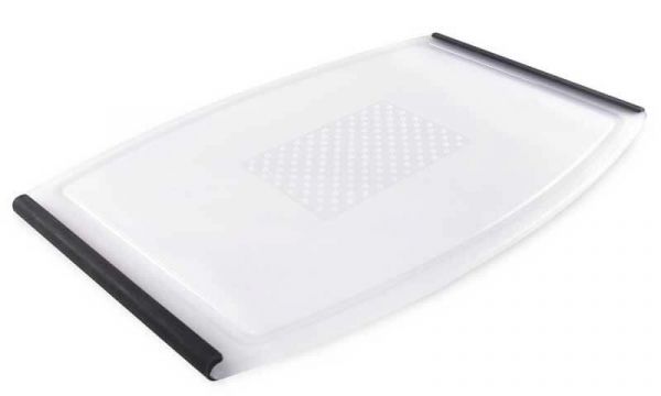 DEXAS Дошка для нарізання Гріпп&Карв антиковзна 30х46 см (білий/сірий) 6шт/пак