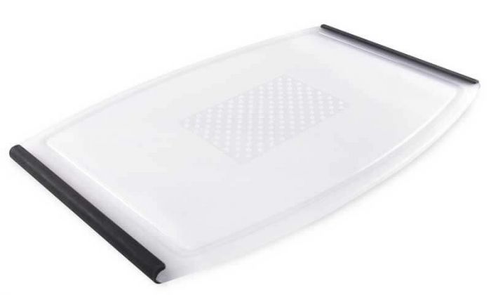 DEXAS Дошка для нарізання Гріпп&Карв антиковзна 30х46 см (білий/сірий) 6шт/пак