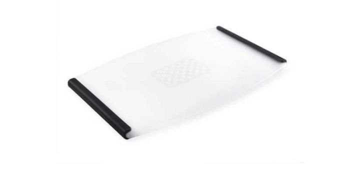 DEXAS Дошка для нарізання Гріпп&Карв антиковзна 16,5х13см (білий/сірий) 6шт/пак