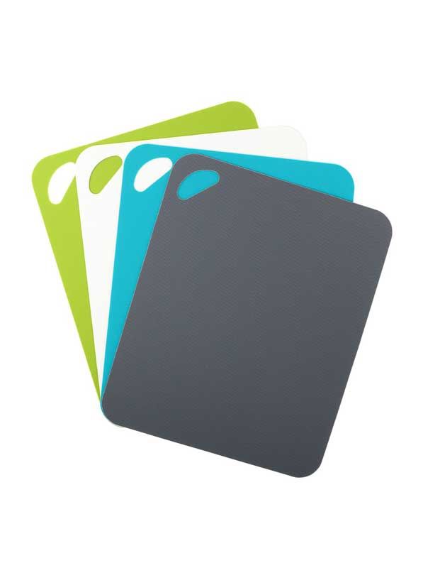 DEXAS Набір дошок ультратонк. Гріппмат Сет д/нарізання 4шт 29х36см (блак,сір,біл,зел) 6шт/пак