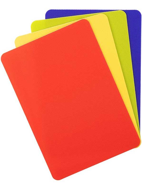 DEXAS Набір дошок гнучких Хеві Дюті для наріз. 4 шт 14х20см (синій,червоний,жовтий,зелений) 6шт/пак