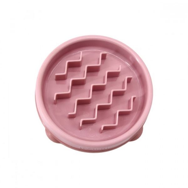 Миска-лабіринт д/собак Аутвард Хаунд Фан Фідер Хвиля SM-мала рожева арт oh69754