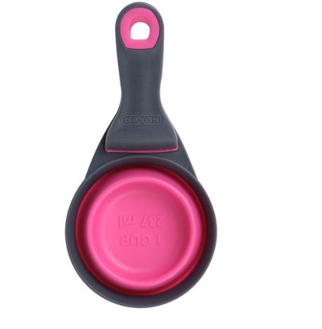 DEXAS Мірний стакан складний на кліпсі Кліп Скуп середній 240 мл (рож.)