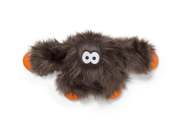 Іграшка пищалка д/собак Jefferson Pewter Fur/Джефферсон пухнастий срібно-корич. 17см