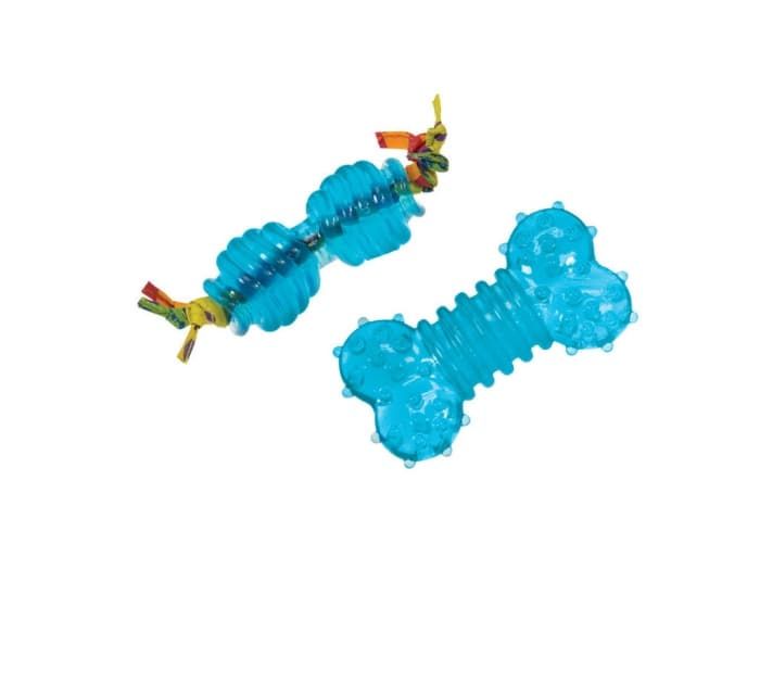 Набір іграшок д/собак Петстейджес Орка кісточка і гантель міні, блак. арт pt234