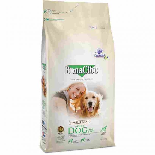 BonaCibo Adult Dog Lamb&Rice 4 kg