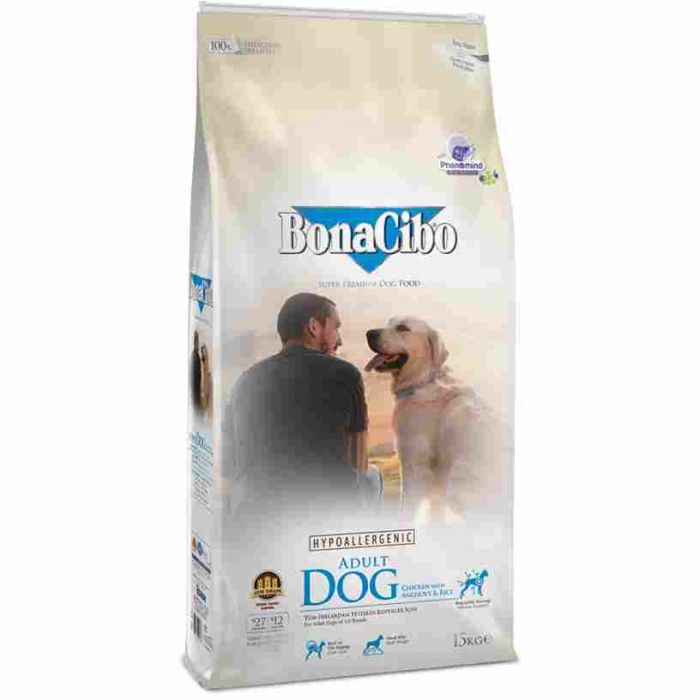 BonaCibo Adult Dog Chicken&Rice with Anchovy 15 kg