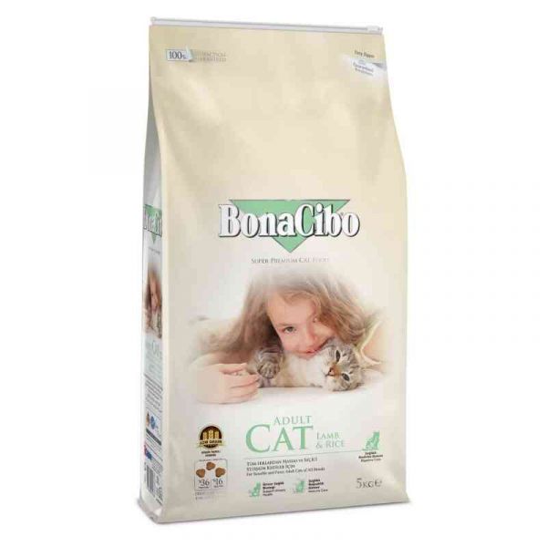 BonaCibo Adult Cat Lamb&Rice 5 kg