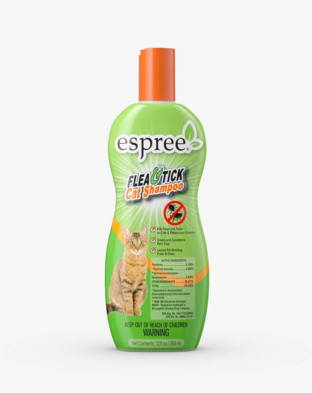 ESPREE Flea&Tick Shampoo for Cats 355 мл