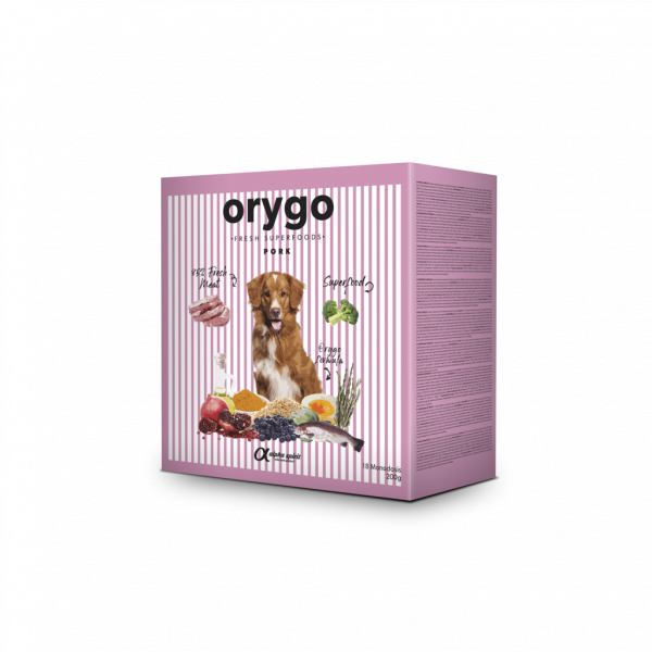 Orygo Pork 3,6 Kg box/Н/в корм д/доросл. собак Оріго Порк 3,6 Кг (18х200г)
