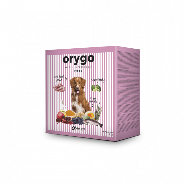 Orygo Pork 3,6 Kg box/Н/в корм д/доросл. собак Оріго Порк 3,6 Кг (18х200г)