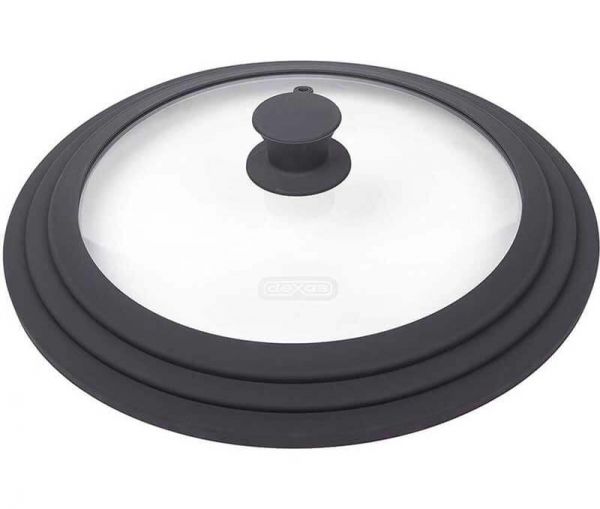 DEXAS Кришка універсальна Флекс Лід скло/силікон 31,5 см 4шт/пак