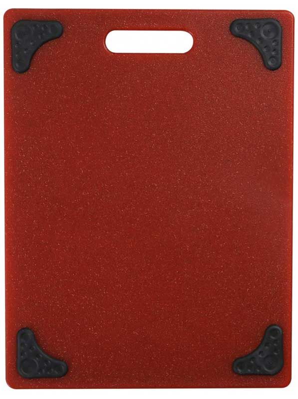 DEXAS Дошка для нарізання Поліфібер з волокон Льону 28х37см (т.червоний/чорний) 6шт/пак