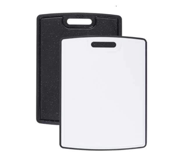 DEXAS Дошка для нарізання ПоліДуо двостороння пластикова 28х37см (білий/т.сірий граніт) 6шт/пак